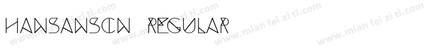 hansanscn regular字体转换
